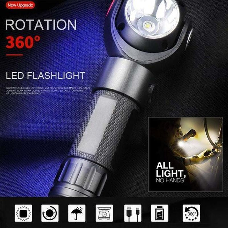 Led Work Light Rotation USB Rotating LED Work Light
