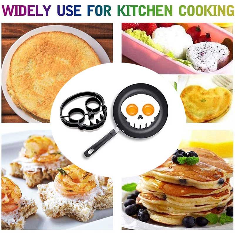 Skull Omelette Mold, Breakfast Omelette Mold Silicone Egg