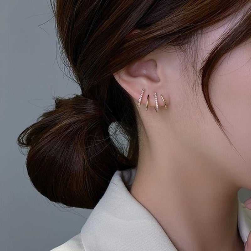 Four Prong Earrings