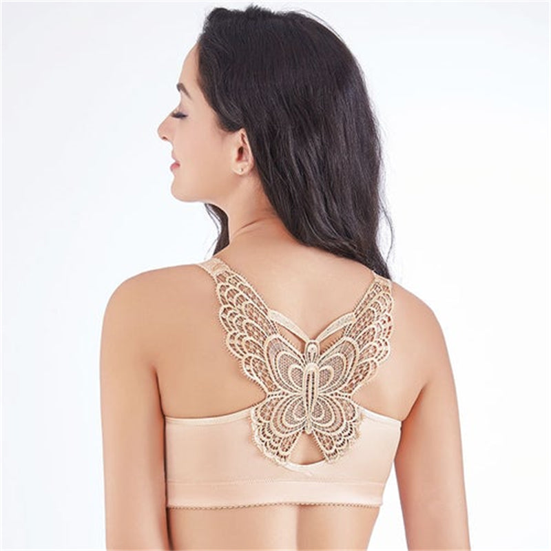 Butterfly non-wired bra