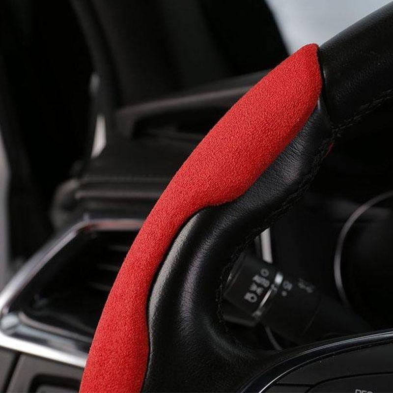 Car Anti-Skid Plush Steering Wheel Cover(2PCS)