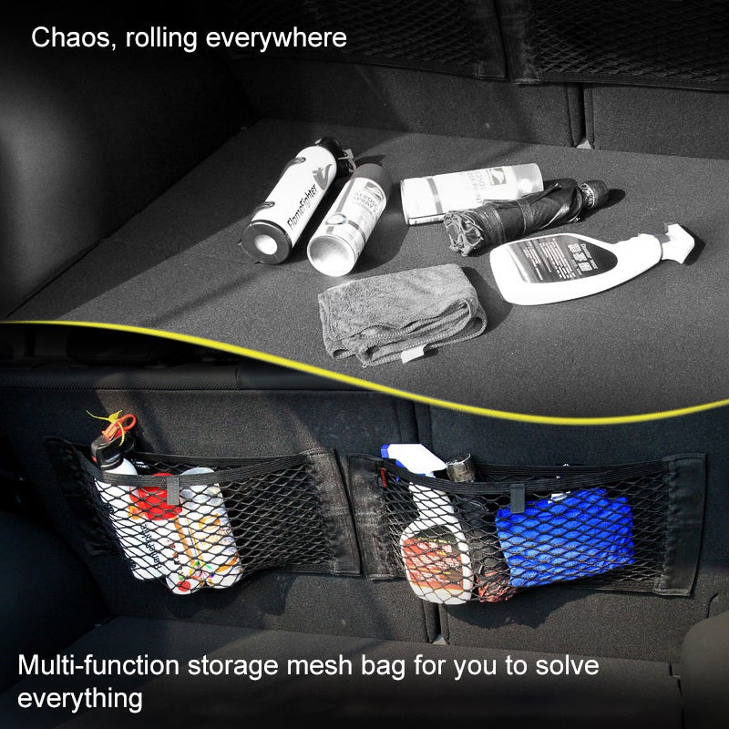 Car Trunk Seat Elastic Net Pocket