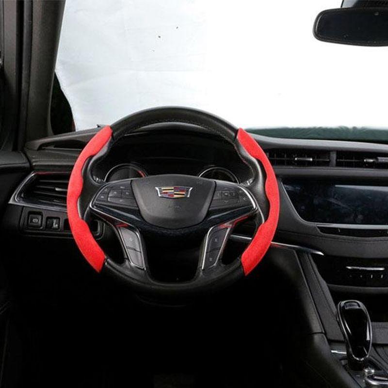 Car Anti-Skid Plush Steering Wheel Cover(2PCS)