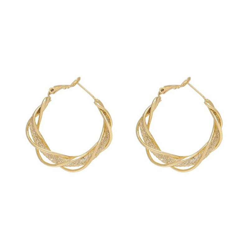 Luxe Zirconia Hoop Earrings