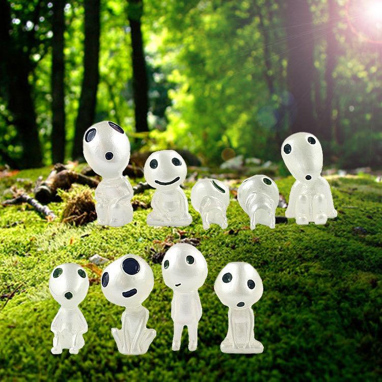 Luminous Garden Ghost Miniature Figurines