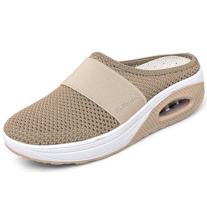 Air-cushioned slip-on hiking shoes