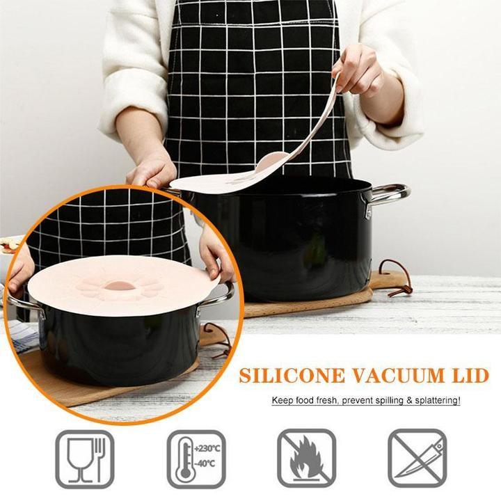 Reusable Silicone Suction Lids (5pcs in)