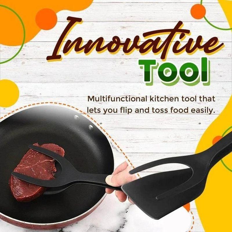 2 In 1 Grip Flip Tongs Egg Tongs Accessories
