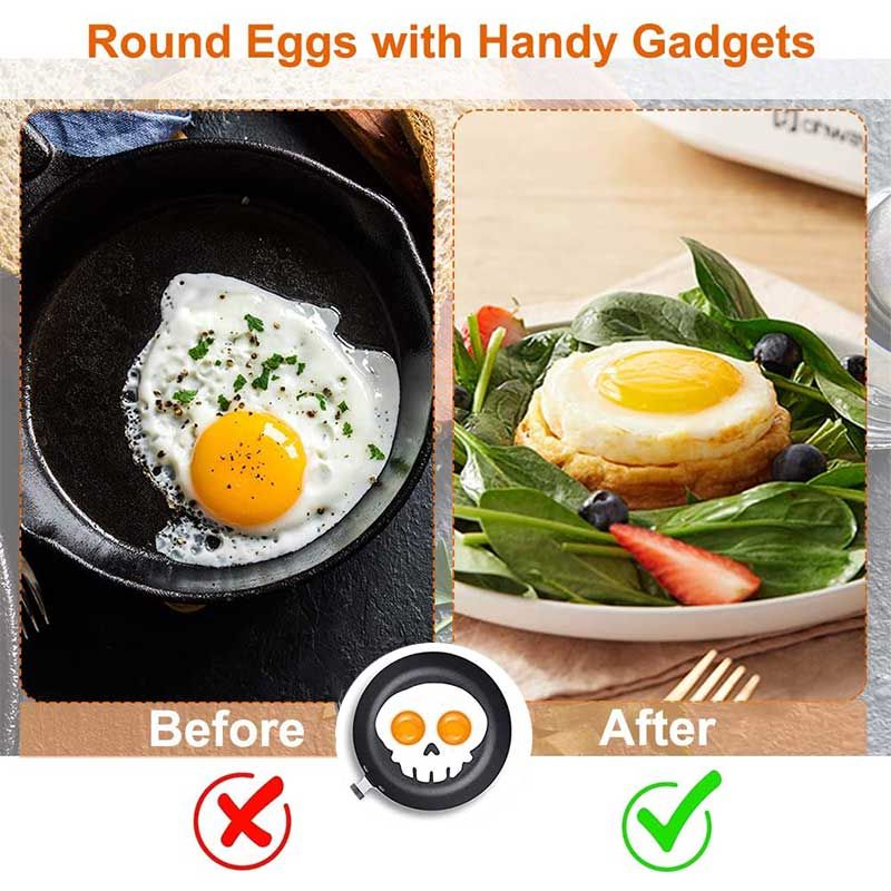 Skull Omelette Mold, Breakfast Omelette Mold Silicone Egg