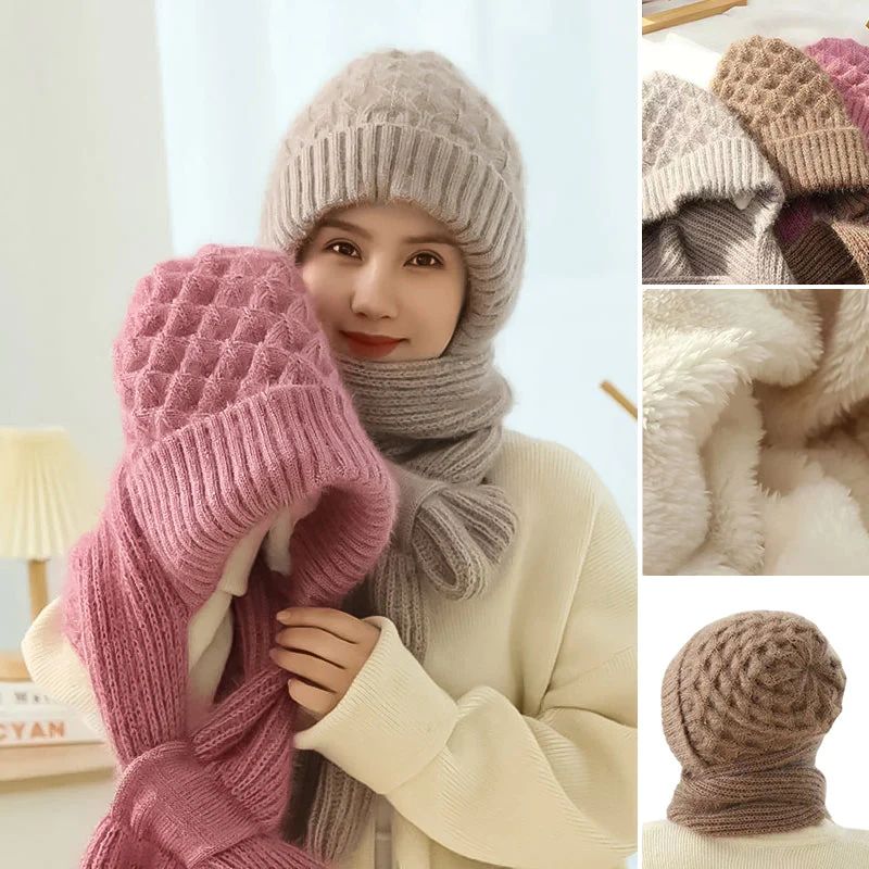 Windproof scarf with integrated hearing protection