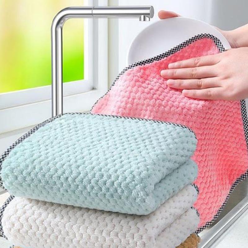 Coral Fleece Kitchen Towel (5 PCS)