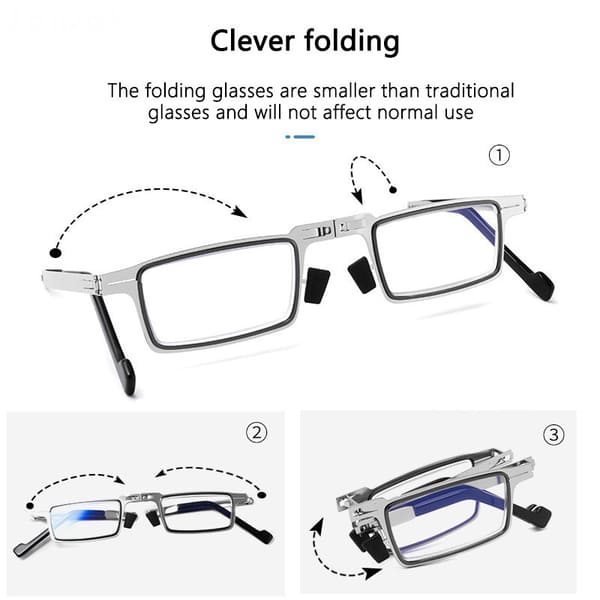 Blue Light Blocking Screwless Foldable Reading Glasses