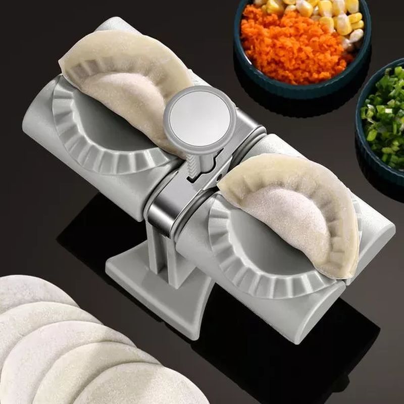 HOUSEHOLD DOUBLE HEAD AUTOMATIC DUMPLING MAKER MOULD