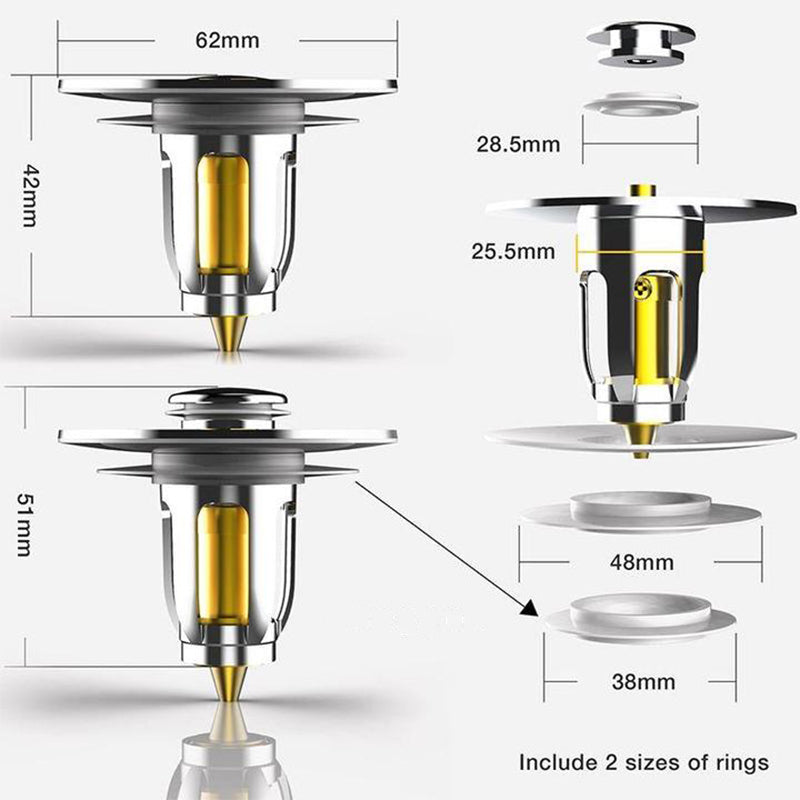 Pop up waste fitting for sink drain fitting
