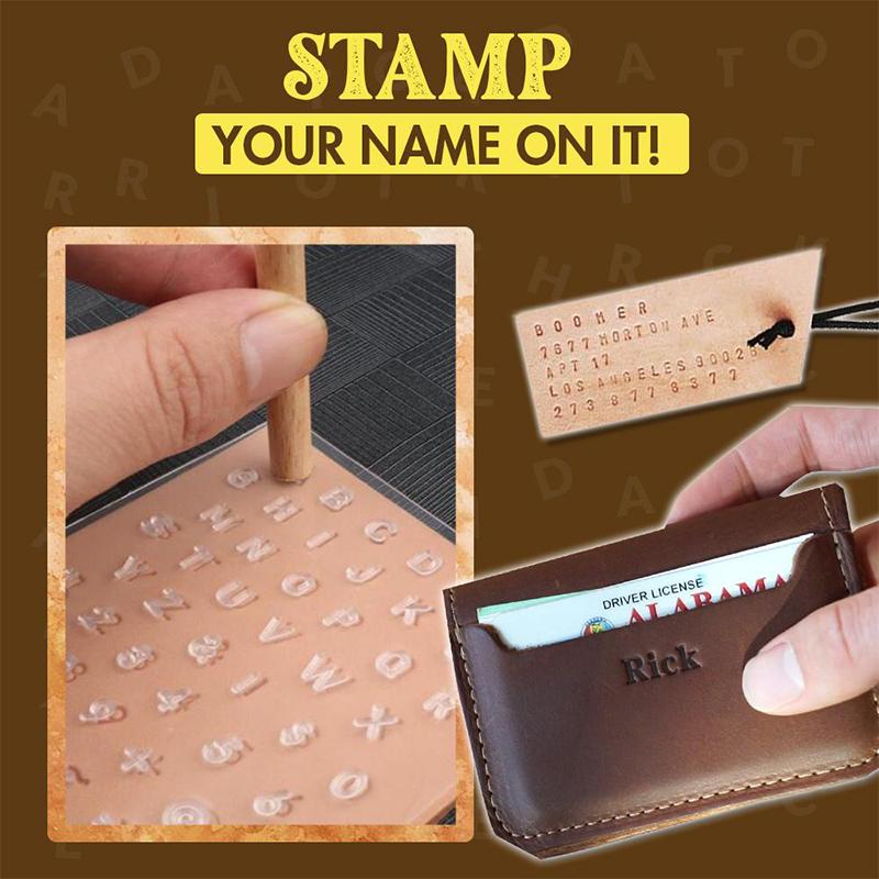 Leather Plastic Embossing Stamp Punch Set