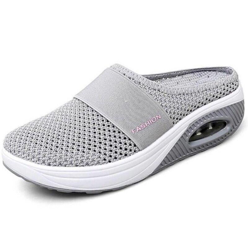 Air-cushioned slip-on hiking shoes