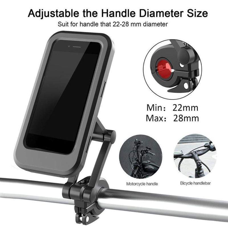 WATERPROOF SHOCKPROOF BIKE & MOTORCYCLE PHONE HOLDER