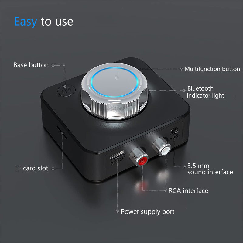 Bluetooth 5.0 Audio RCA Receiver