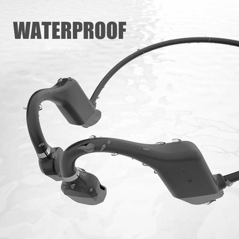 Bone conduction headphones with Bluetooth 5.0 wireless earbuds