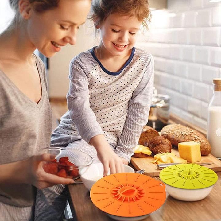 Reusable Silicone Suction Lids (5pcs in)