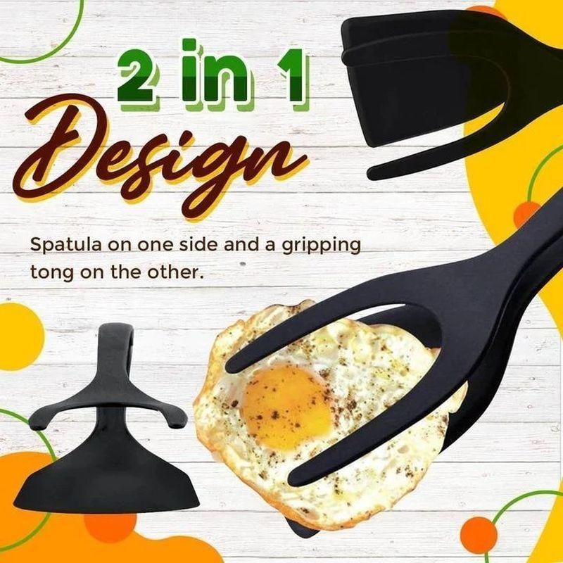 2 In 1 Grip Flip Tongs Egg Tongs Accessories