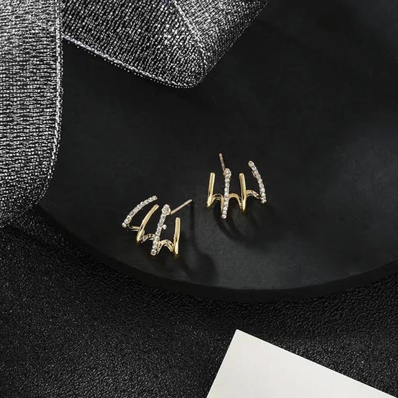 Four Prong Earrings