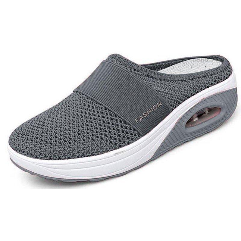 Air-cushioned slip-on hiking shoes