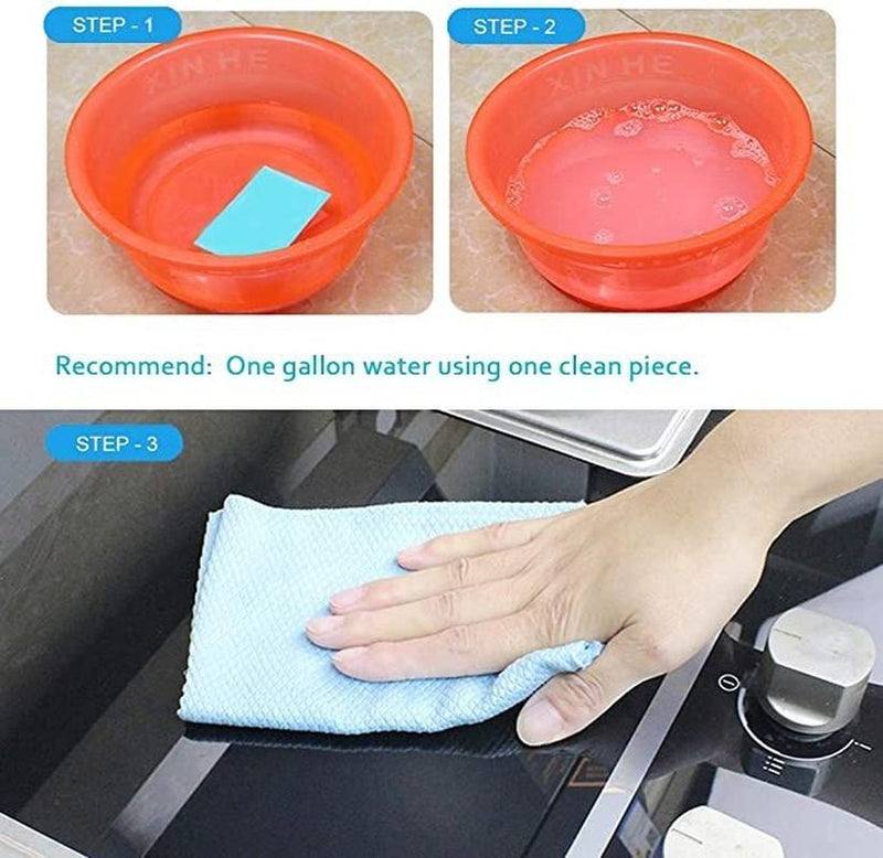 Nano-molecule cleaning & waxing and brightening two-in-one green cleaning sheet