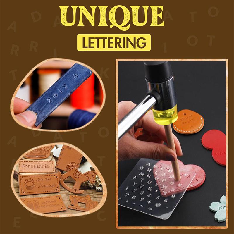 Leather Plastic Embossing Stamp Punch Set