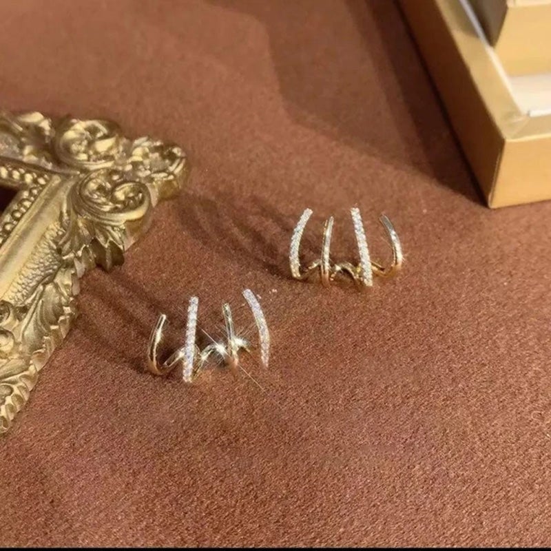 Four Prong Earrings