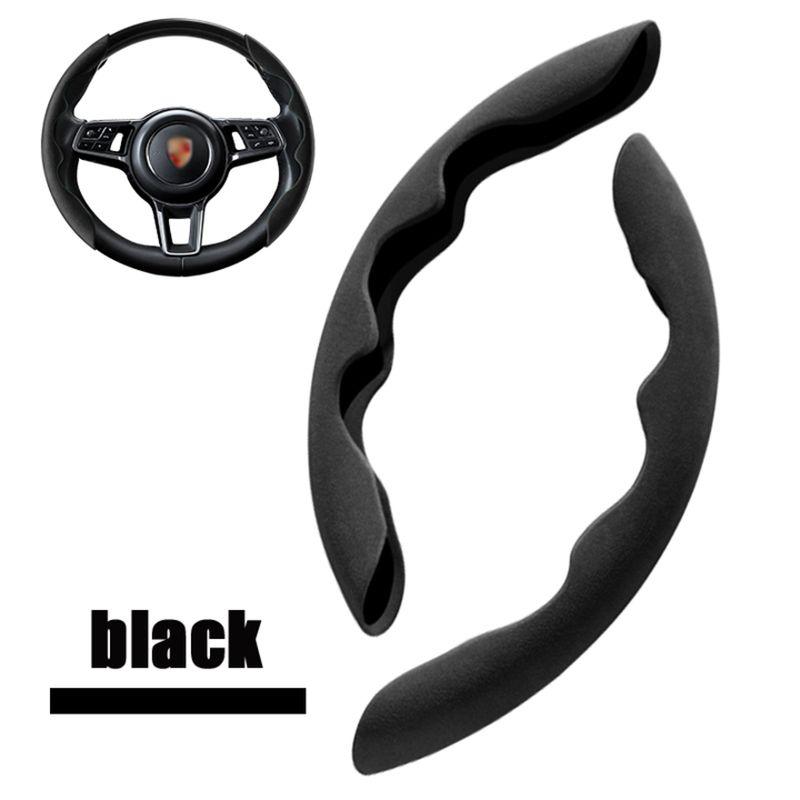 Car Anti-Skid Plush Steering Wheel Cover(2PCS)