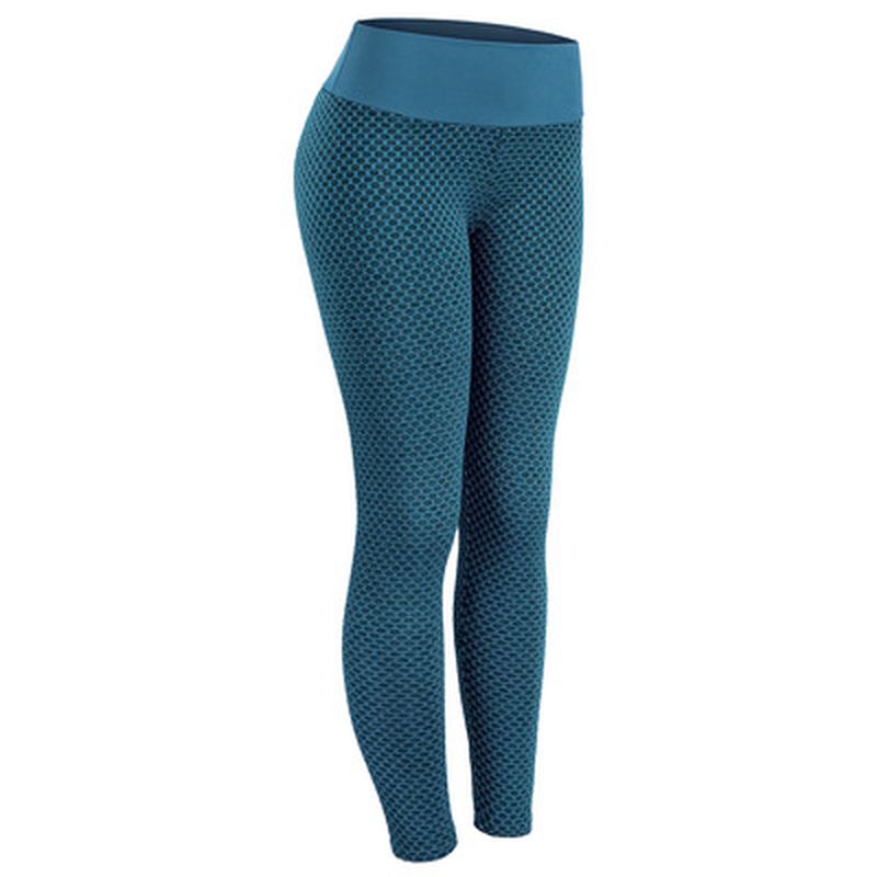 High waist mesh honeycomb hip lift fitness pants