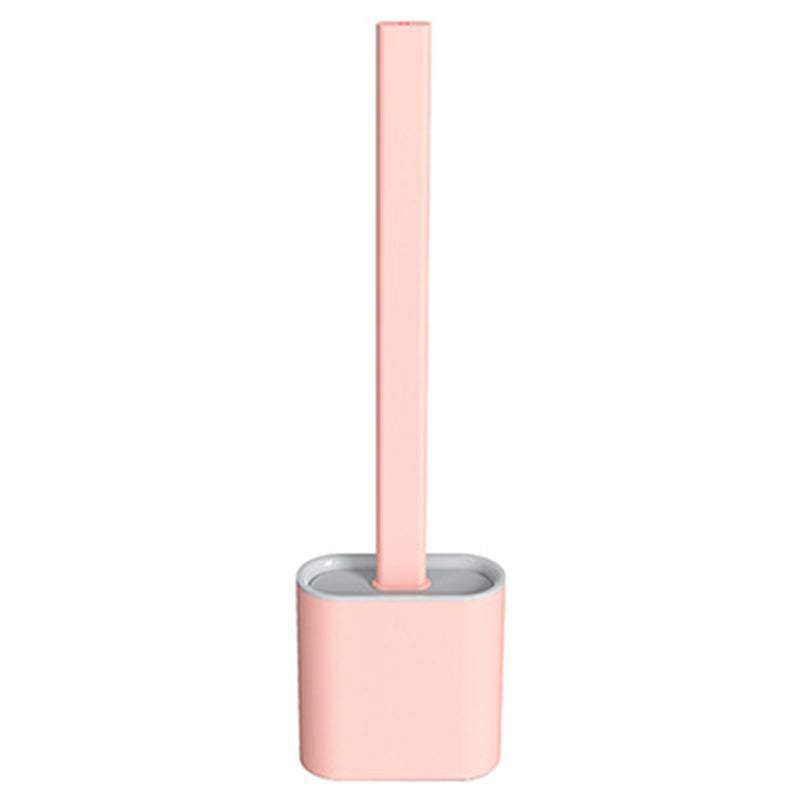 Silicone toilet brush without dead corners