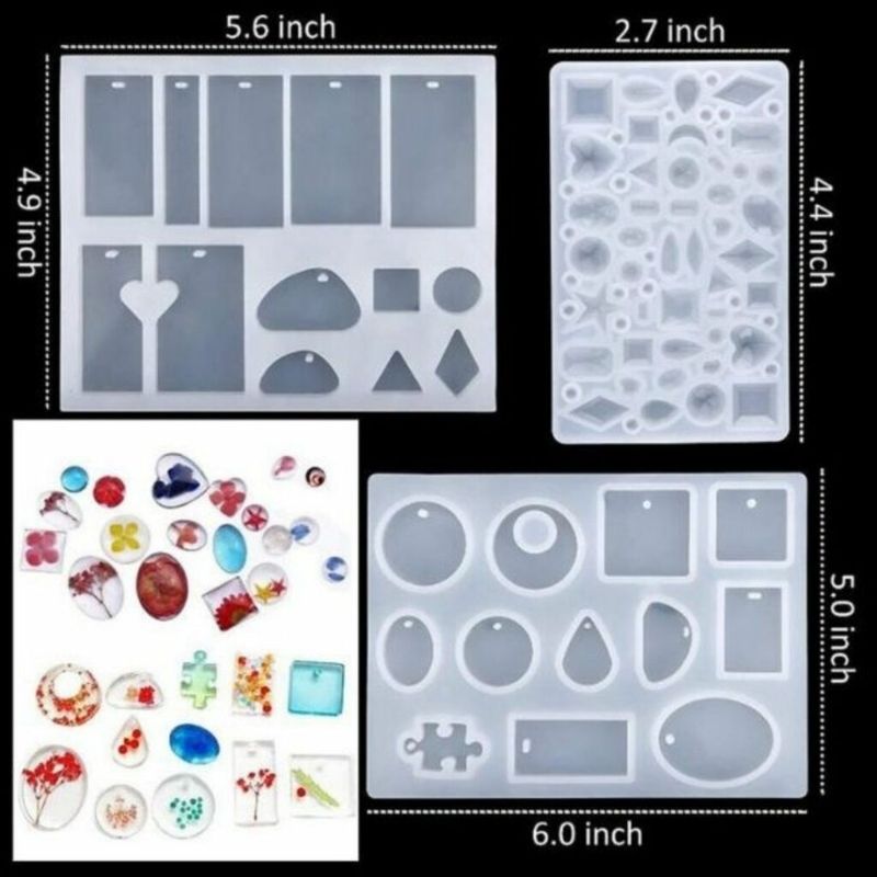 SET FOR THE PRODUCTION OF JEWELERY FROM RESIN (83 PIECES)
