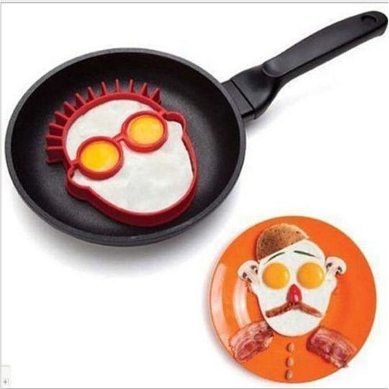 Skull Omelette Mold, Breakfast Omelette Mold Silicone Egg