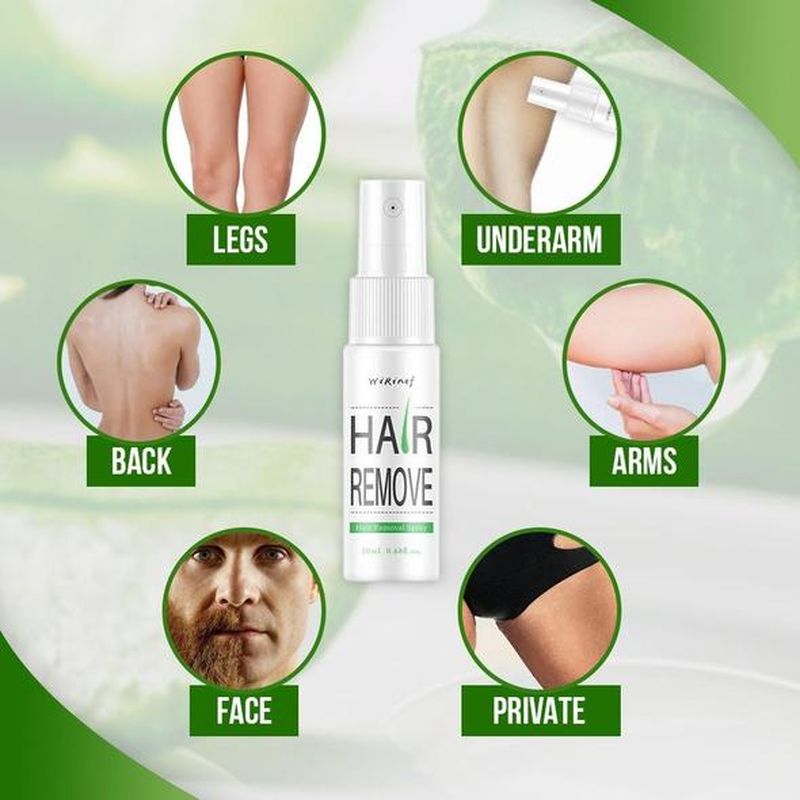 Natural Permanent Hair Removal Spray