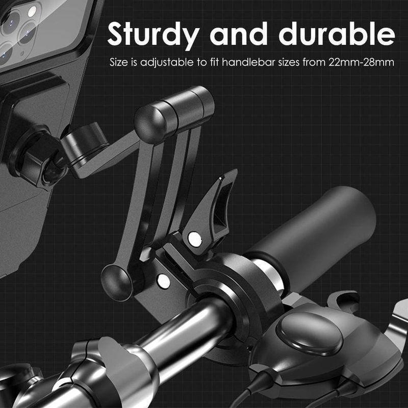 WATERPROOF SHOCKPROOF BIKE & MOTORCYCLE PHONE HOLDER