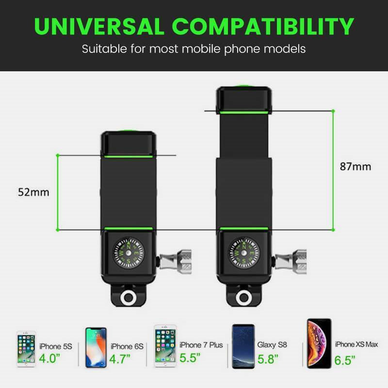 Cycling Illuminated Compass Phone Holder