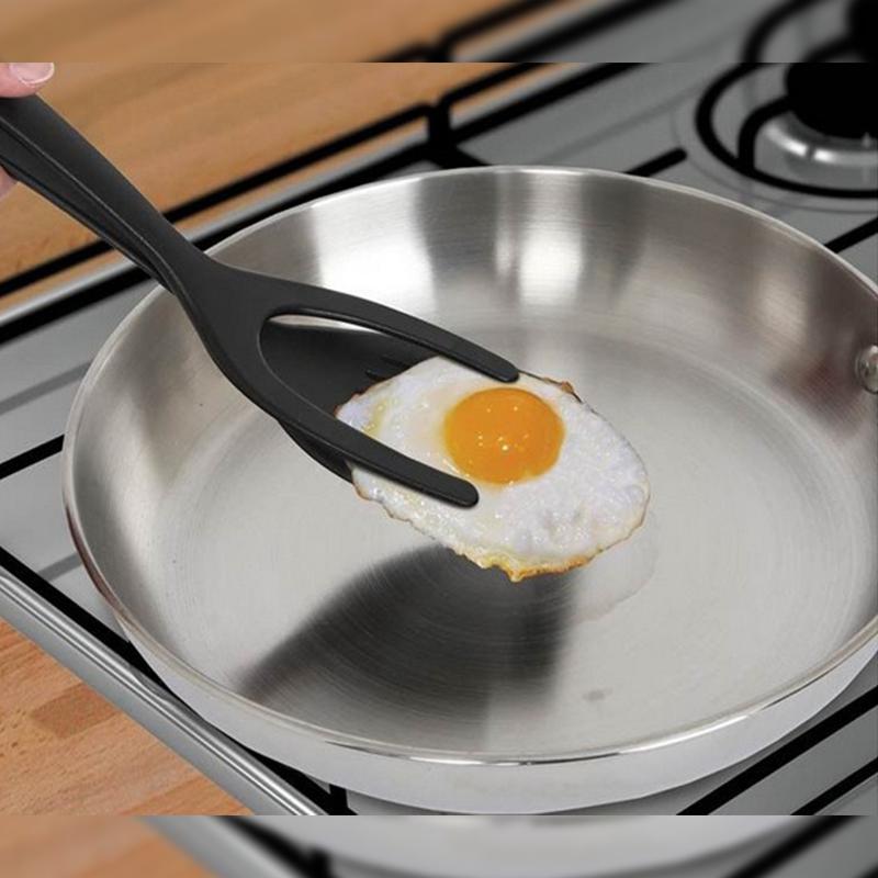 2 In 1 Grip Flip Tongs Egg Tongs Accessories