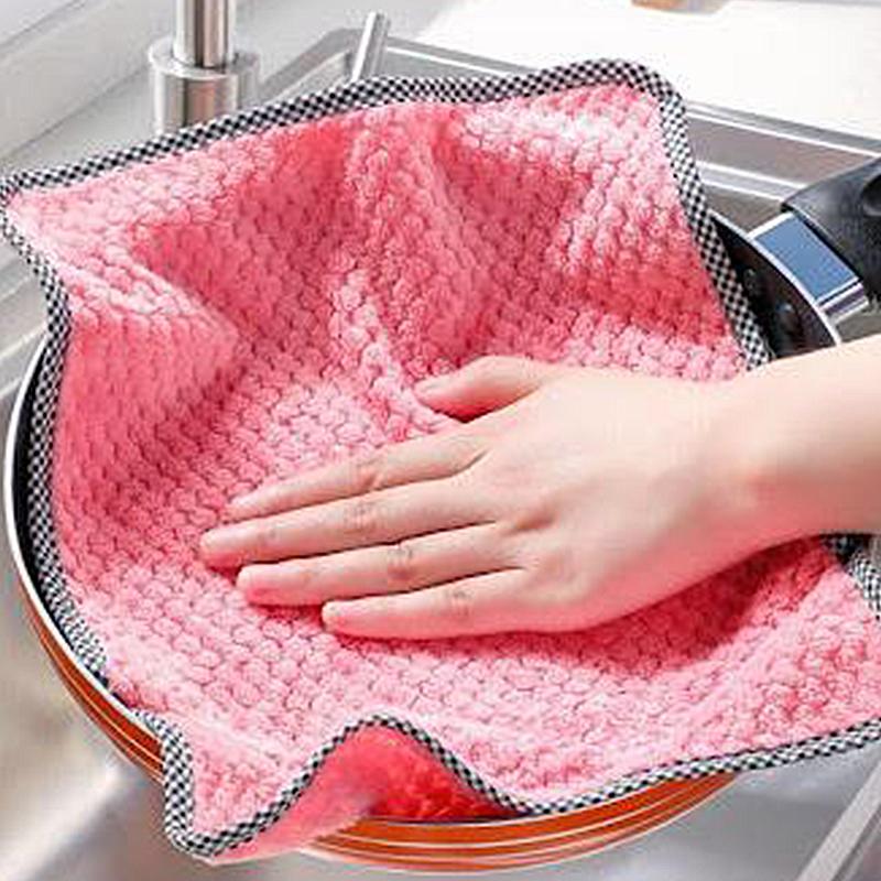 Coral Fleece Kitchen Towel (5 PCS)