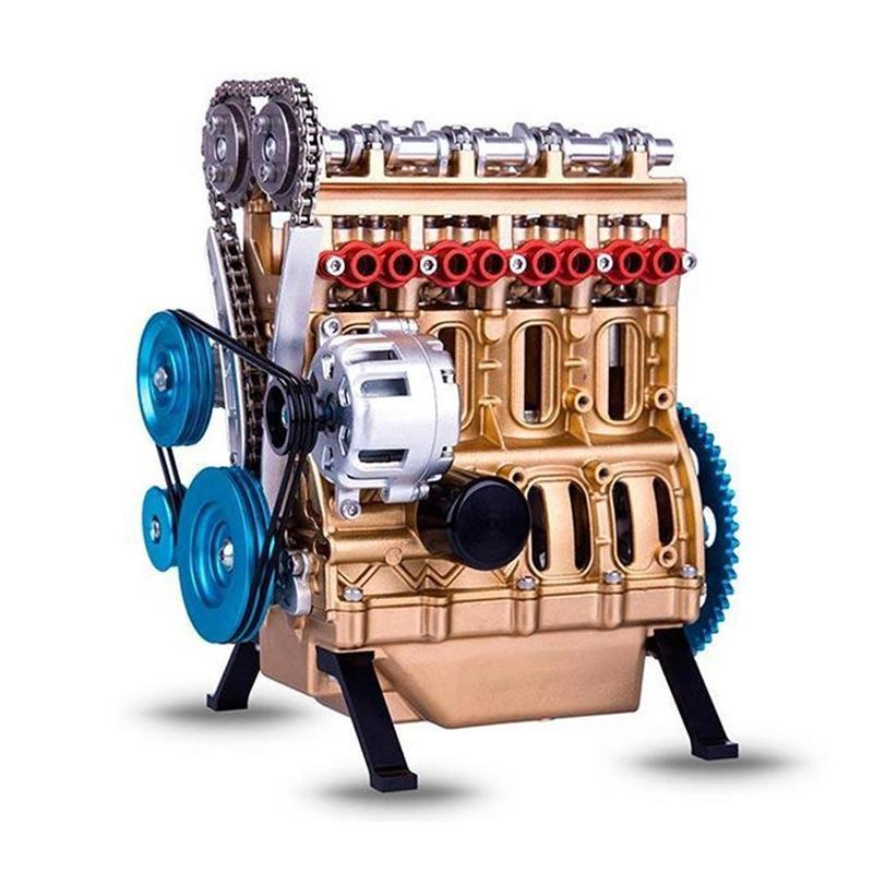 8 cylinder full metal car engine model