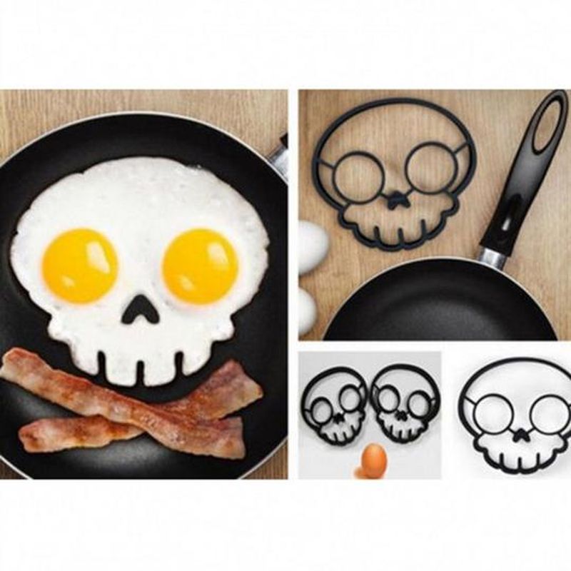 Skull Omelette Mold, Breakfast Omelette Mold Silicone Egg