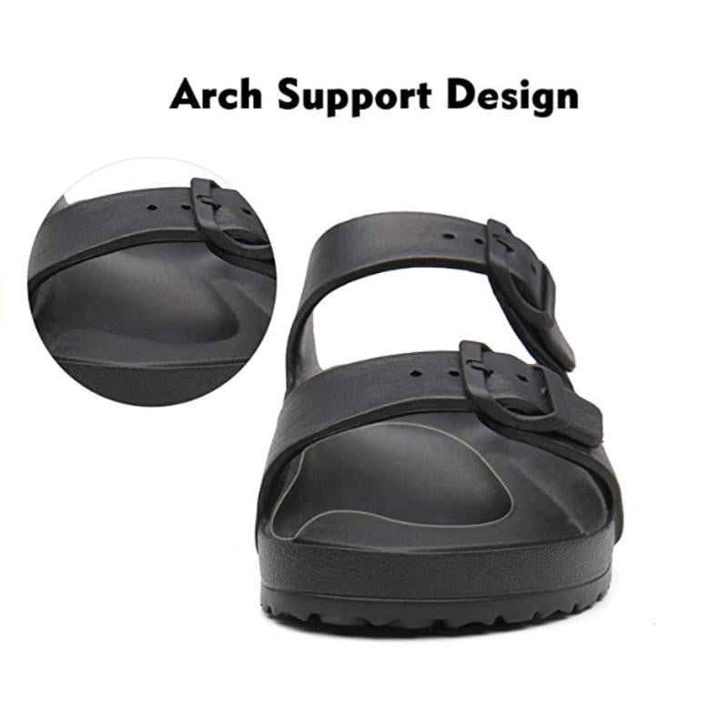 Arch Support Double Buckle Adjustable Sandals