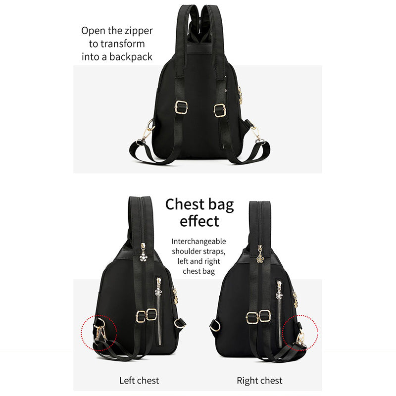 Embroidered backpack