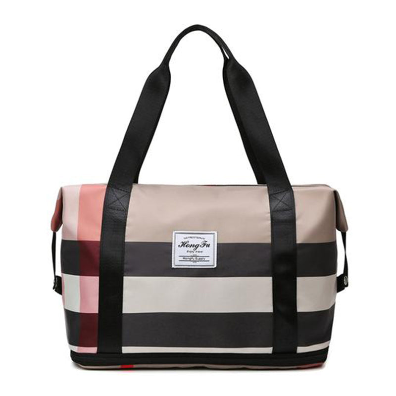 Fashion Lattice Portable High Capacity Travel Bag