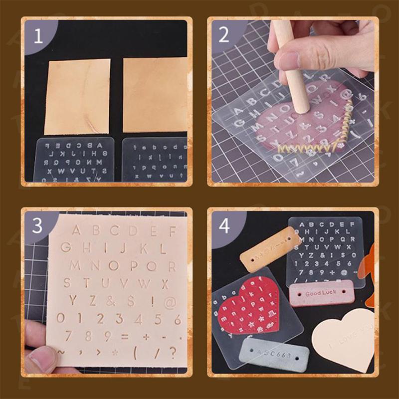 Leather Plastic Embossing Stamp Punch Set