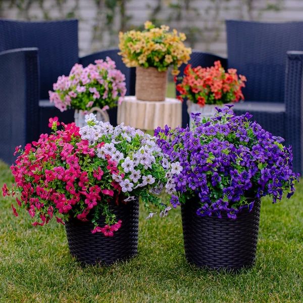 Artificial flowers for outdoors