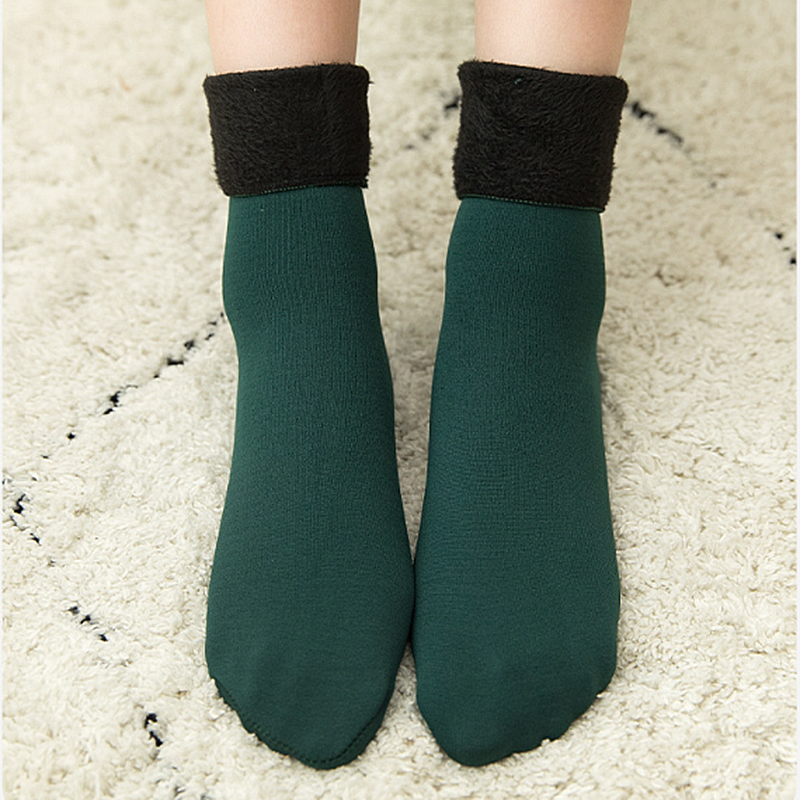 Women's Thickening And Velvet Snow Socks