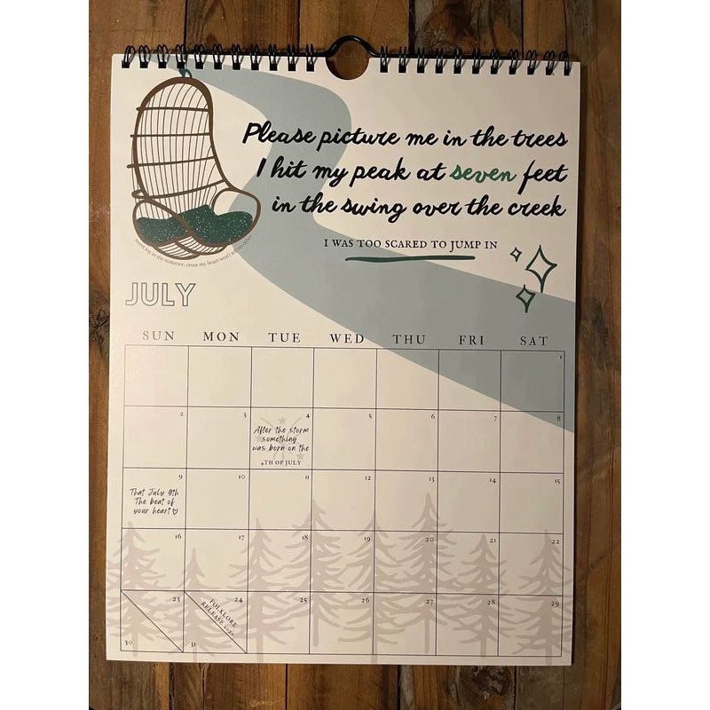 2024 TS Lyrics Calendar