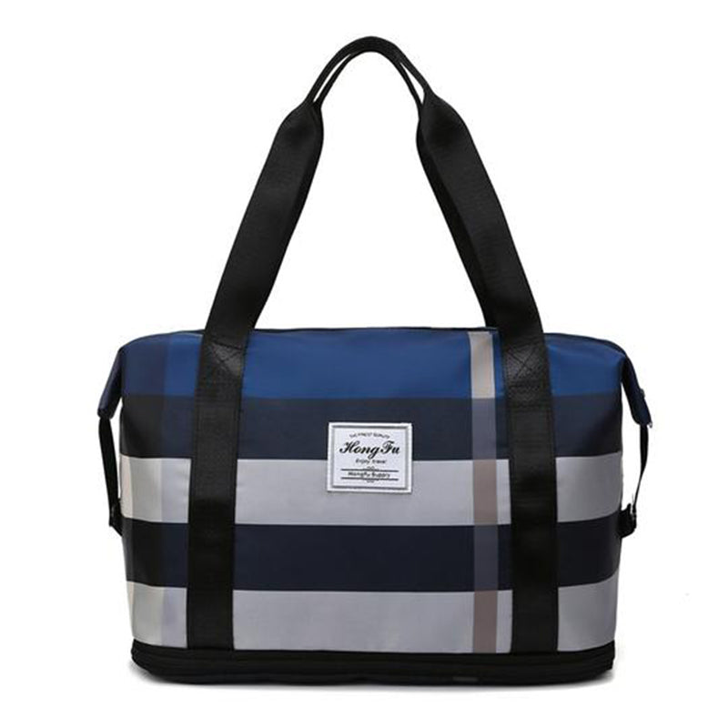 Fashion Lattice Portable High Capacity Travel Bag